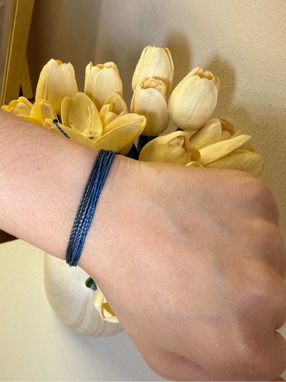 Pura Vida Blue and Black Multi-Strand Woven Bracelet